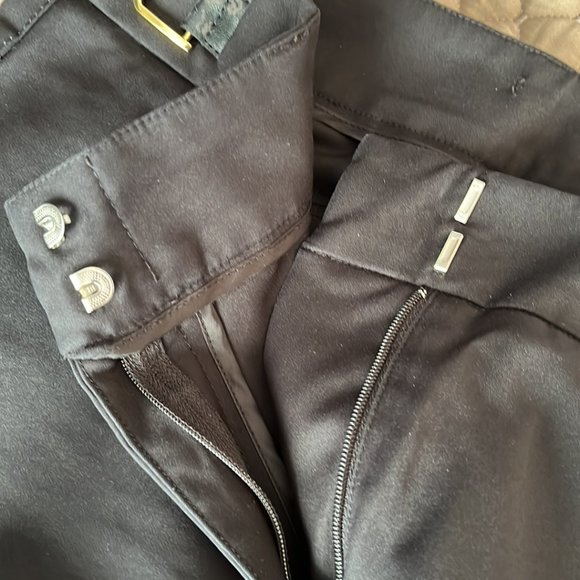 Black Pants with Camouflage and Gold Buckles on Waist - Picture 3 of 5